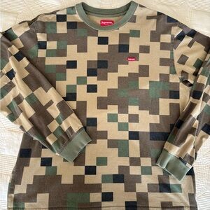 Supreme Pixelated Camo Long Sleeve Tee